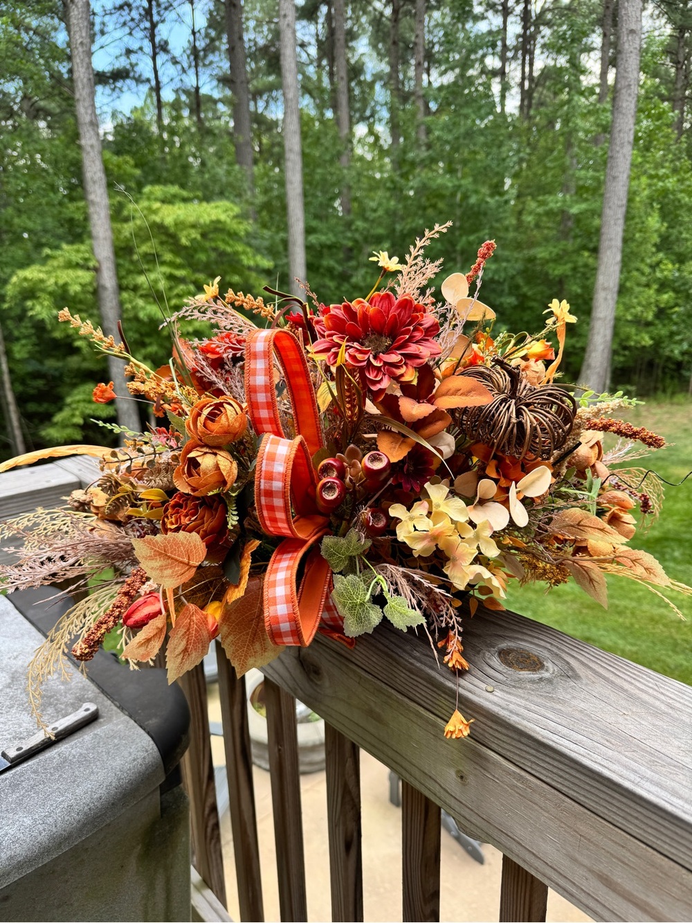 Rustic Elegance Autumn Centerpiece - Picture 7 of 7